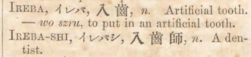 IREBA 入歯師 Dentist