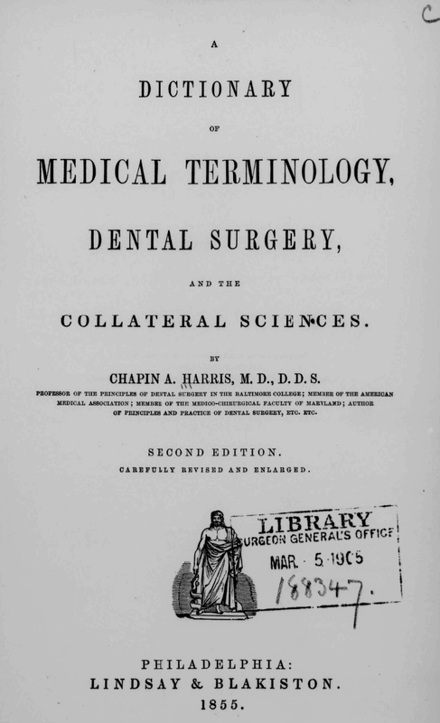 1855_Harris Dictionary of medical yerminology